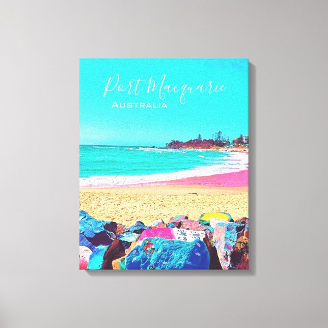 Toile Port Macquarie NSW Australie paysage de voyage (Recto)