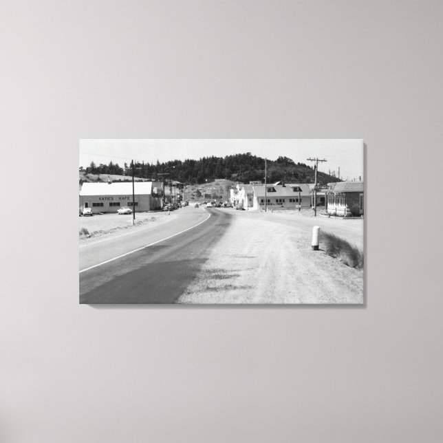 Toile Port Orford, Oregon Town View Photographie (Recto)