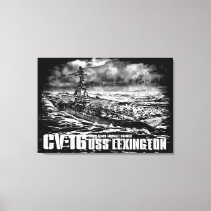 Toile Porte-avions Lexington Wrappedcanvas