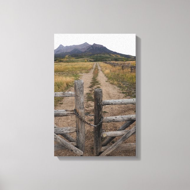 Toile Porte du ranch à la chaîne San Juan (Recto)