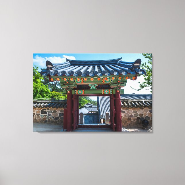 Toile Porte du temple coréen (Recto)