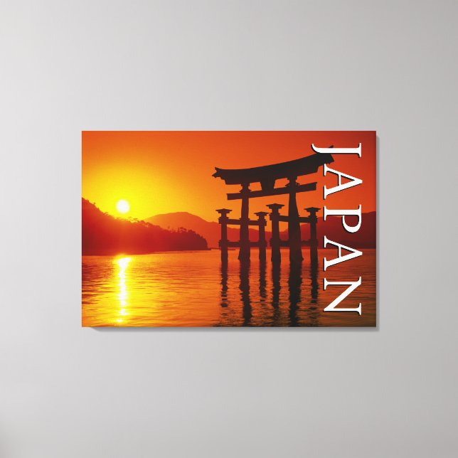 Toile Porte O-Torii, Sanctuaire Itsukushima | Miyajima,  (Recto)