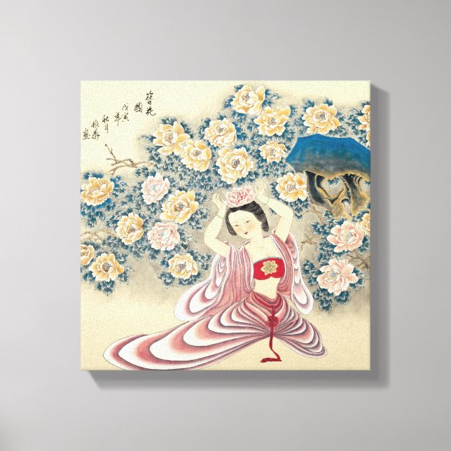 Toile Porter une fleur dans la tête (Recto)