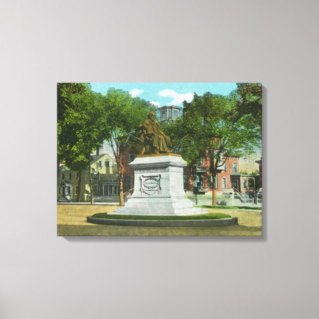 Toile Portland, MaineOverhead Vue de Portland (Recto)