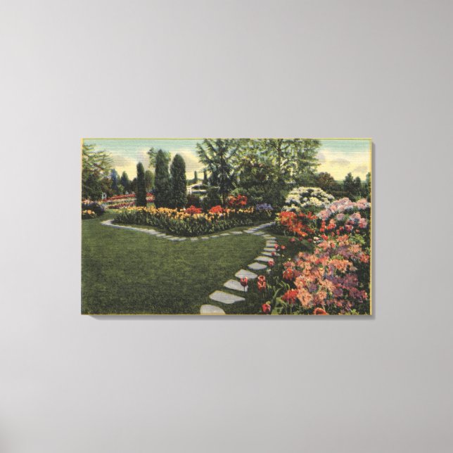 Toile Portland, Oregon - Azaleas & Rhododendrons (Recto)