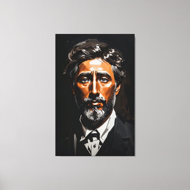 Toile Portrait à faible luminosité de l'homme italien (Recto)