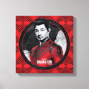 Toile Portrait circulaire Shang-Chi