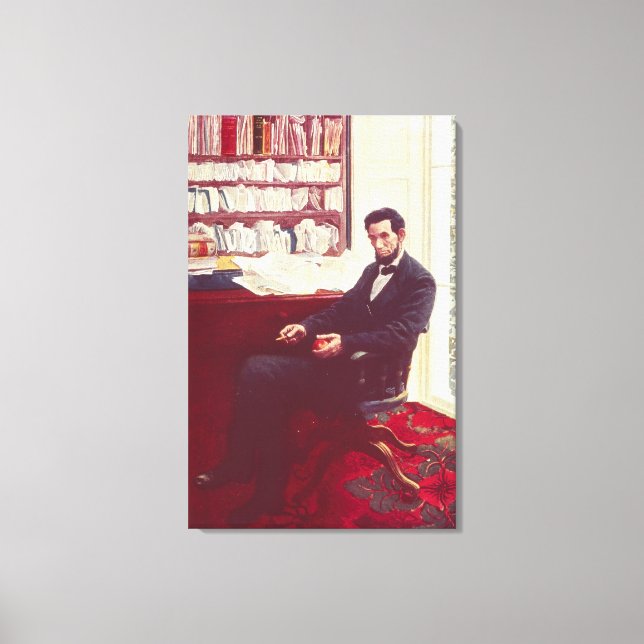 Toile Portrait d'Abraham Lincoln (Recto)