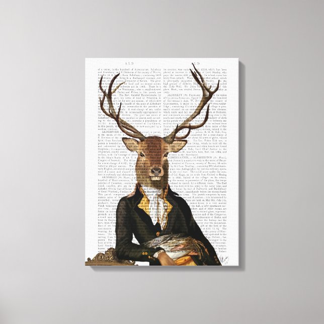 Toile Portrait de cerfs (Recto)