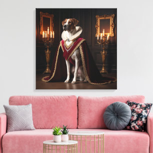 Toile Portrait de chien Renaissance Majestic Vintage bou