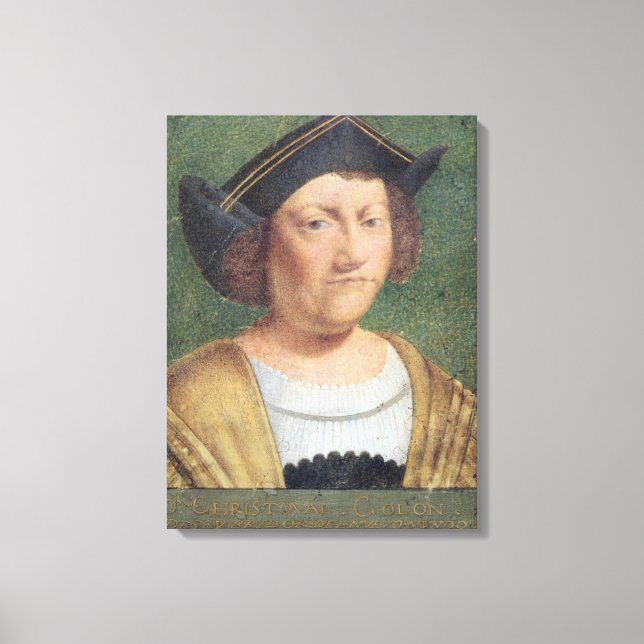 Toile Portrait de Christophe Colomb (Recto)