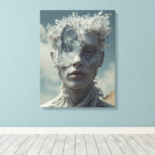 Toile Portrait de cristal