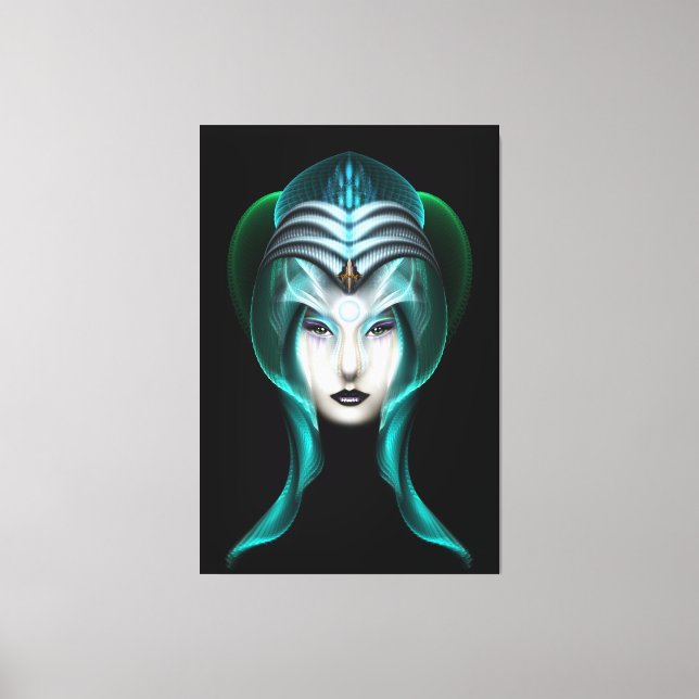 Toile Portrait De Cyiria ISO Black Canvas Print (Recto)