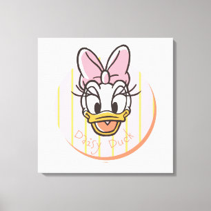 Toile Portrait de Daisy Duck Douce et Ensoleillée