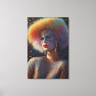 Toile Portrait de Drag Queen Magnifique