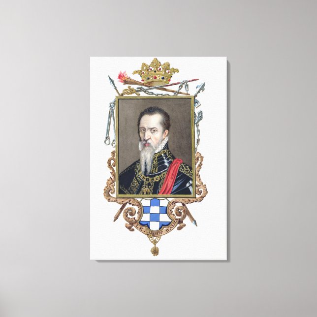 Toile Portrait de Ferdinand Alvarez de Toledo Duc d'Al (Recto)