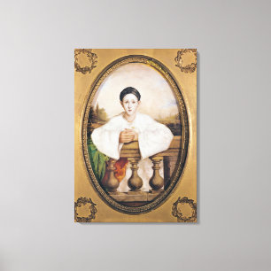 Toile Portrait de Gaspard Deburau comme Pierrot, c.1815