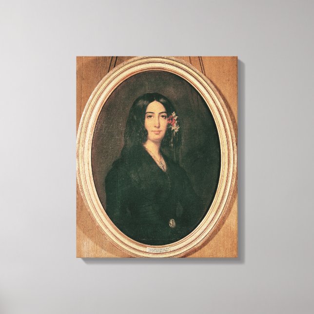 Toile Portrait de George Sand (Recto)