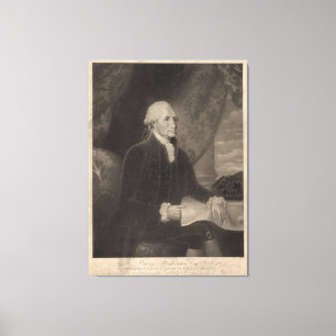Toile Portrait de GEORGE WASHINGTON par le sauvage