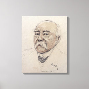 Toile Portrait de Georges Clemenceau