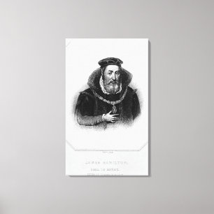 Toile Portrait de James Hamilton 2e comte d'Arran