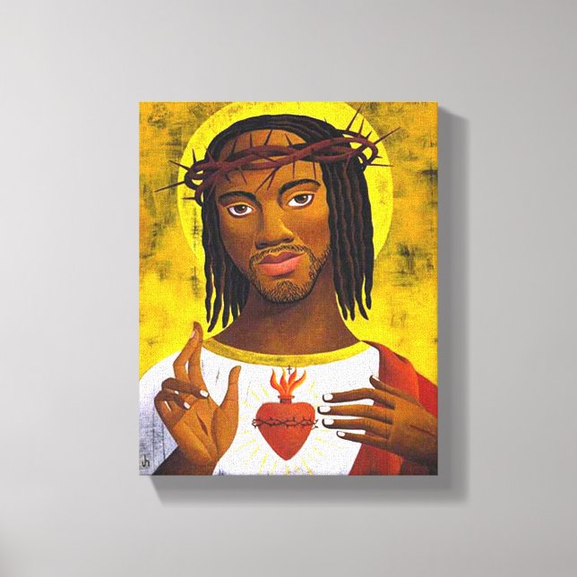 Toile Portrait de Jésus noir (Recto)