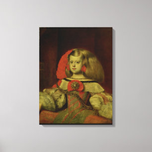 Toile Portrait de la margarita d'Infanta
