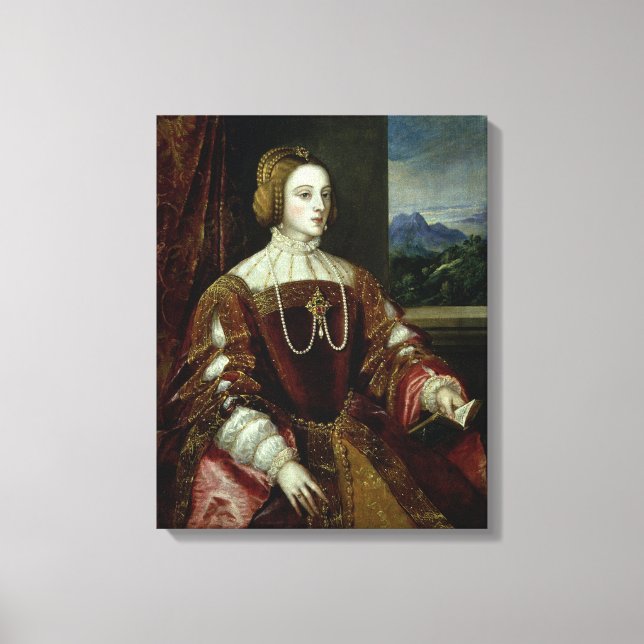Toile Portrait de l'impératrice Isabella du Portugal (Recto)