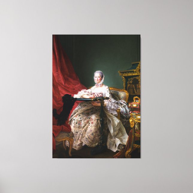 Toile Portrait de Madame de Pompadour (Recto)