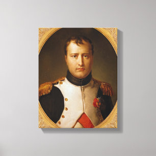 Toile Portrait de napoléon dans l'uniforme