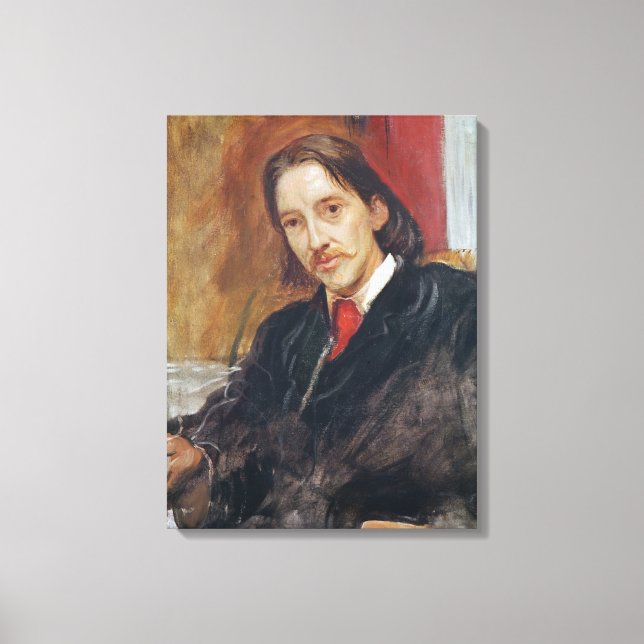 Toile Portrait de Robert Louis Stevenson 1886 (Recto)