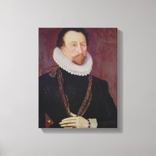 Toile Portrait de sir John Hawkins 1581