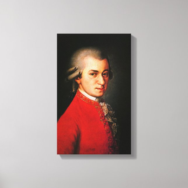 Toile Portrait de Wolfgang Amadeus Mozart (Recto)