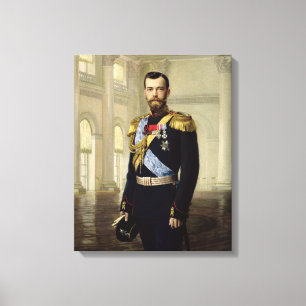 Toile Portrait d'empereur Nicholas II, 1900