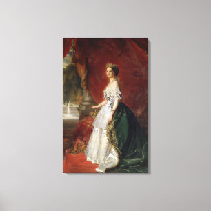Toile Portrait d'impératrice Eugenie de la France