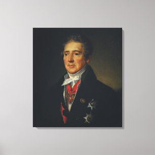 Toile Portrait d'Ivan Dmitriev, 1835