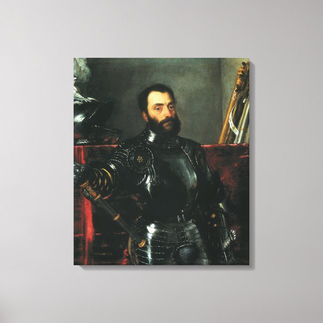 Toile Portrait du duc d'Urbino par Titien (Recto)