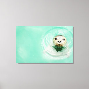 Toile Portrait d'un joint dans l'eau