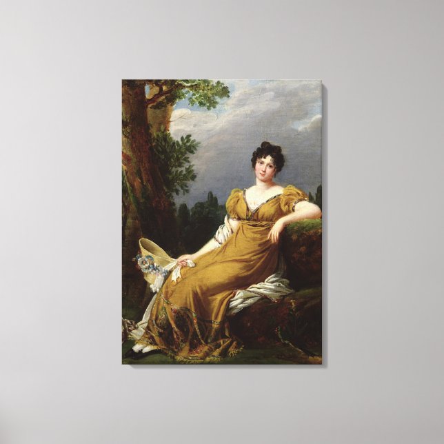 Toile Portrait d'une femme assise (Recto)