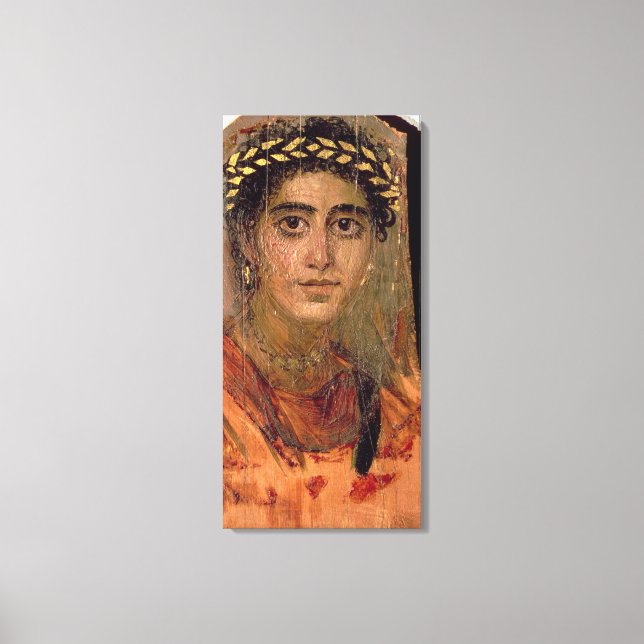 Toile Portrait d'une femme, de Fayum, Romano-égyptien, (Recto)