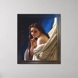 Toile Portrait d'une jeune femme par Pierre Auguste Cot