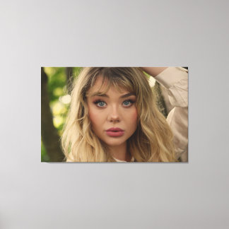 Toile Portrait d'une jeune fille