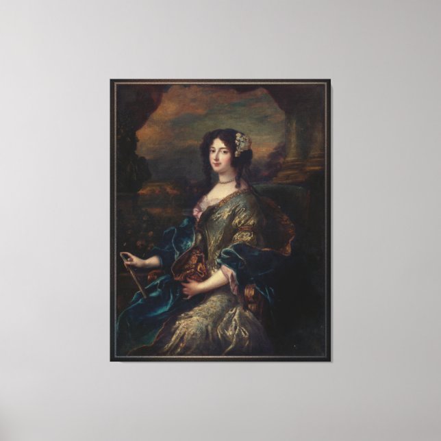 Toile Portrait d'une noble dame par Pierre Mignard (Recto)