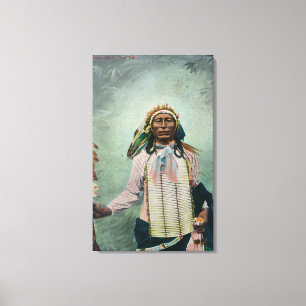 Toile Portrait en chef de la queue de fer sioux