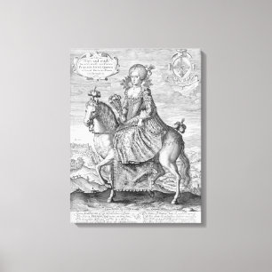 Toile Portrait équestre d'Anne du Danemark (1574-1619)