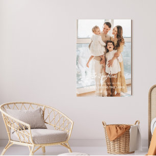 Toile Portrait familial personnalisé
