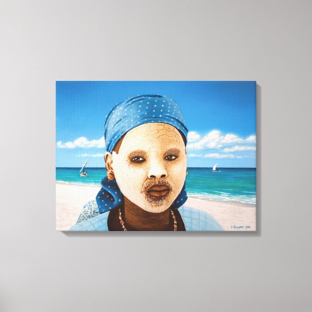 Toile Portrait, femme africaine (Recto)