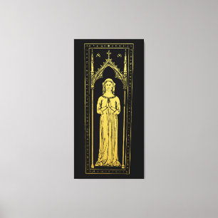 Toile Portrait médiéval anglais 1300 Lady Joan Cobham