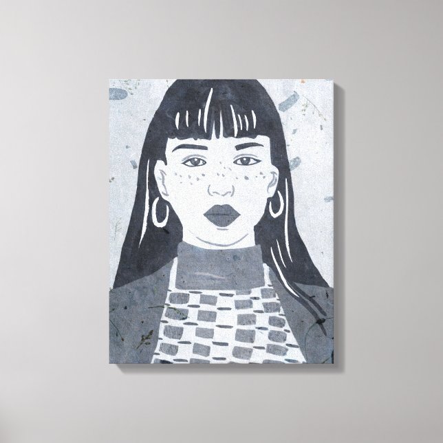 Toile Portrait nocturne (Recto)
