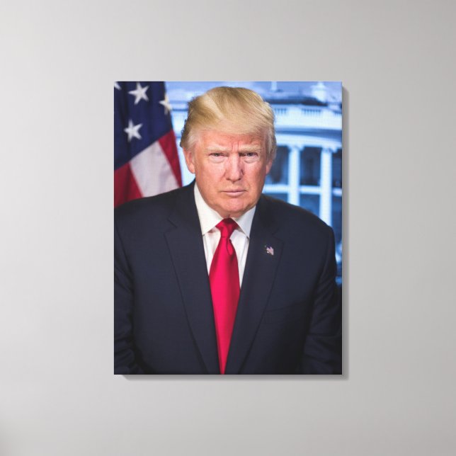 Toile Portrait officiel de Donald Trump (Recto)
